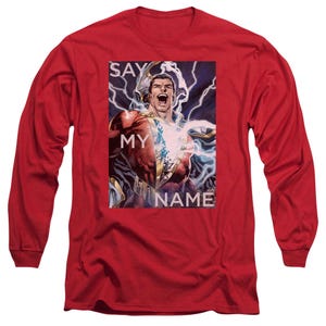 Shazam Say My Name Classic Long Sleeve Shirt