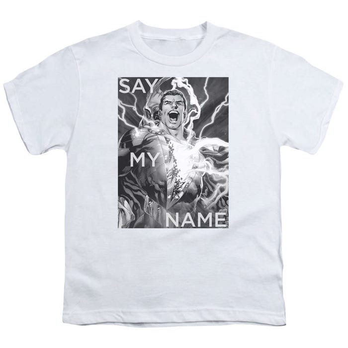 Shazam Say My Name Kids T-Shirt
