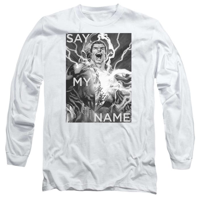 Shazam Say My Name Long Sleeve Shirt