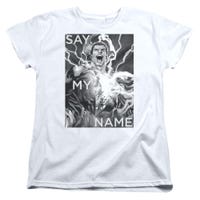 Shazam Say My Name Womens T-Shirt