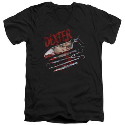 DEXTER BLOOD NEVER LIES 2 V-Neck T-Shirt