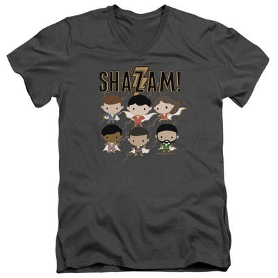Chibi Group Shazam V-Neck T-Shirt