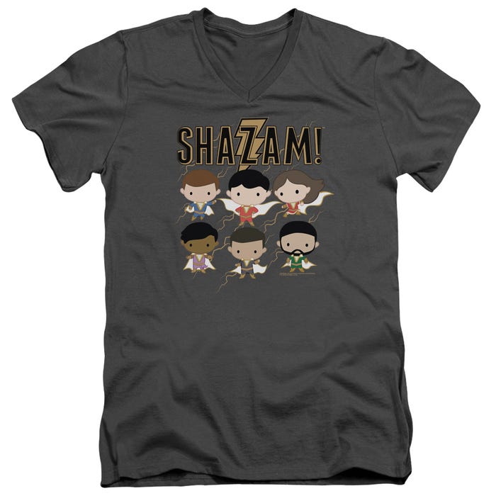 Chibi Group Shazam V-Neck T-Shirt