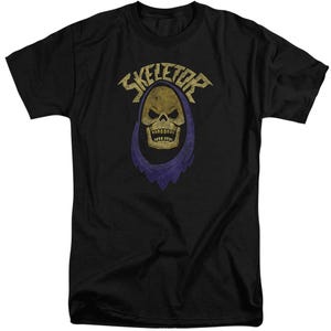 Skeletor Vintage Hood Masters of the Universe Logo Tall T-Shirt