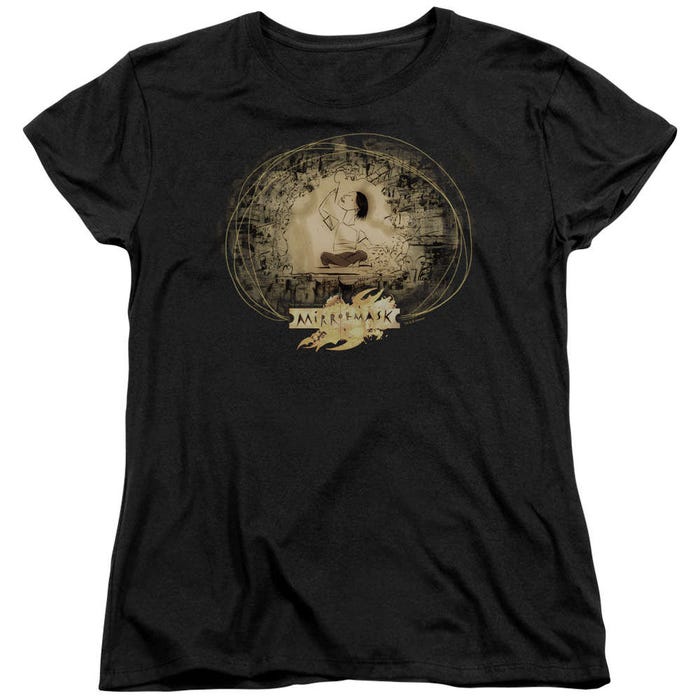 Sketch Mirror Mask Womens T-Shirt