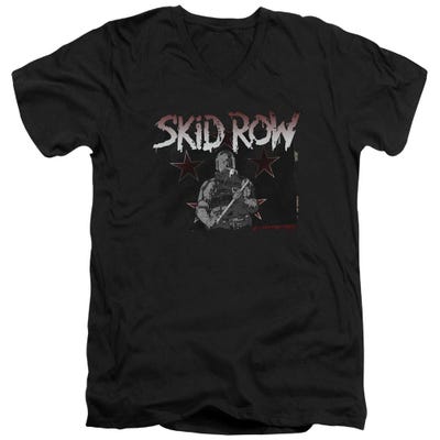 Skid Row Unite World Rebellion V-Neck T-Shirt