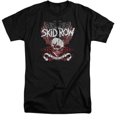 Skid Row Winged Skull Tall T-Shirt