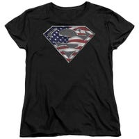 Superman All American Shield Womens T-Shirt