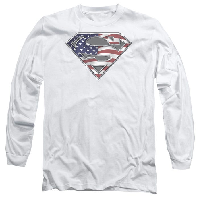 Superman All American Shield Long Sleeve Shirt