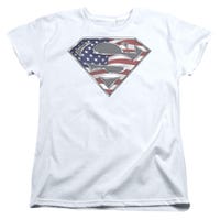 Superman All American Shield Womens T-Shirt