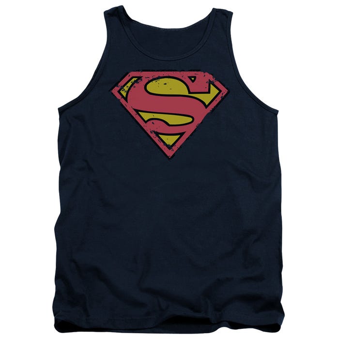 Superman Distressed Shield Tank Top