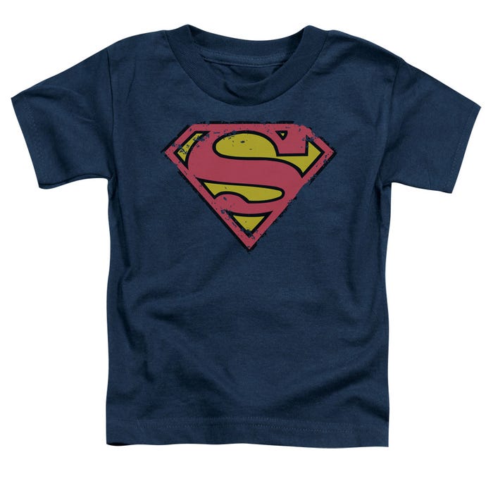 Superman Distressed Shield Toddler T-Shirt