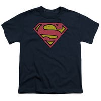 Superman Distressed Shield Kids T-Shirt