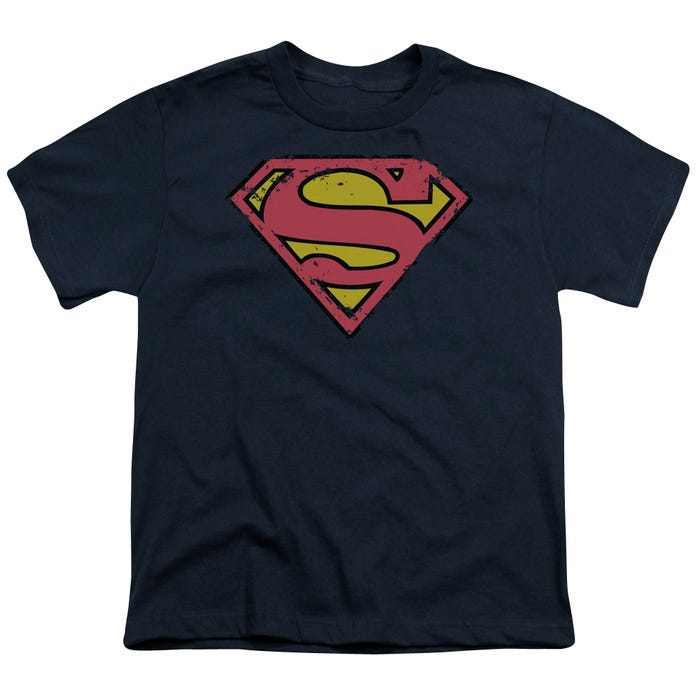 Superman Distressed Shield Kids T-Shirt