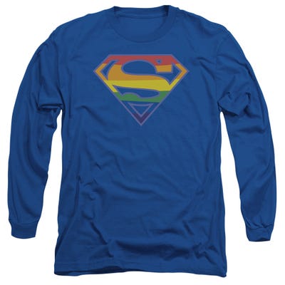 Superman Prismatic Shield Long Sleeve Shirt