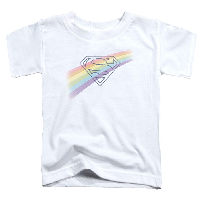 Superman Distressed Outline Toddler T-Shirt