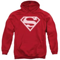 Official Red and White Superman Shield Hoodie