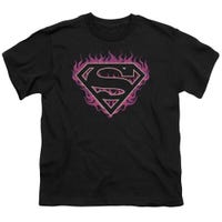 Superman Flames Kids T-Shirt