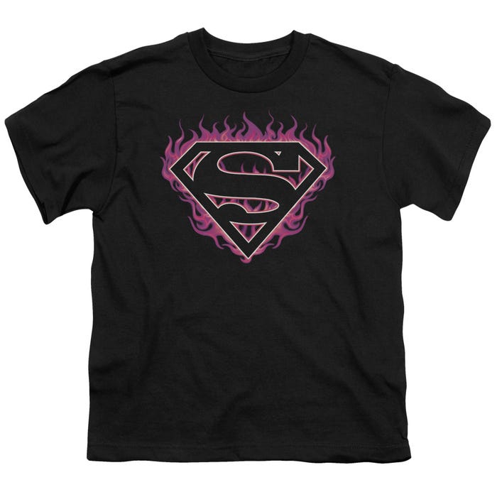 Superman Flames Kids T-Shirt