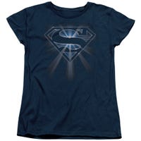 GLOWING SUPERMAN SHIELD Women's T-Shirt