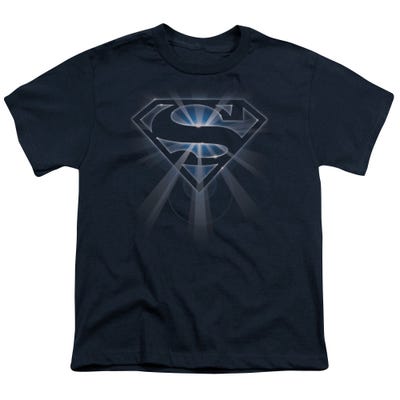 GLOWING SUPERMAN SHIELD Kids T-Shirt