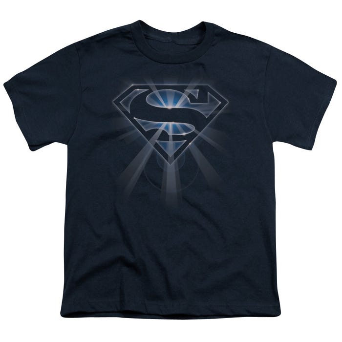 GLOWING SUPERMAN SHIELD Kids T-Shirt