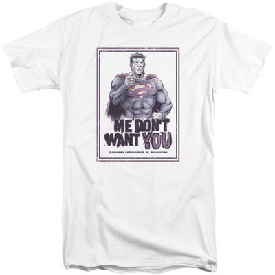 SUPERMAN ME DONT WANT YOU Tall T-Shirt
