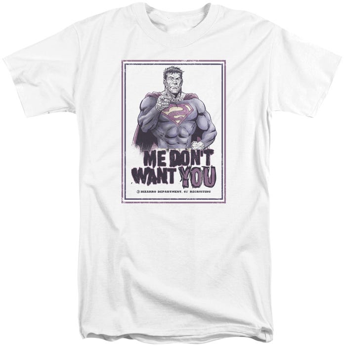 SUPERMAN ME DONT WANT YOU Tall T-Shirt