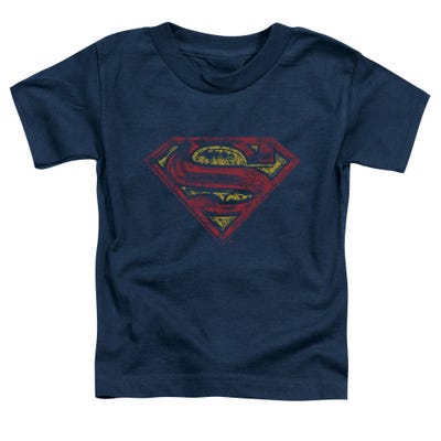 Superman Shield Rough Toddler T-Shirt