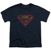Superman Shield Rough Kids T-Shirt