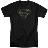 SUPERMAN DISTRESSED CAMO SHIELD Tall T-Shirt