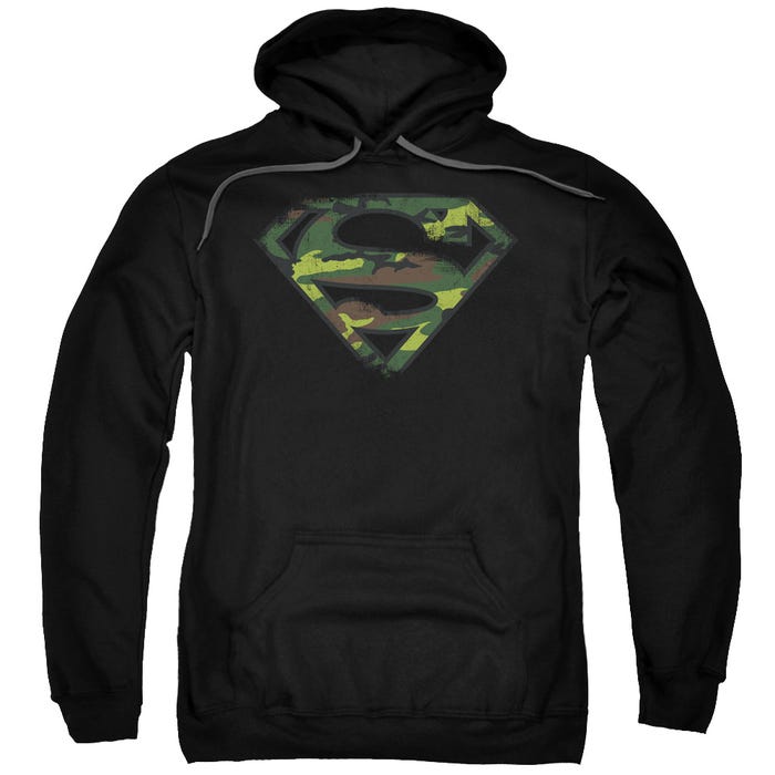 SUPERMAN DISTRESSED CAMO SHIELD Hoodie