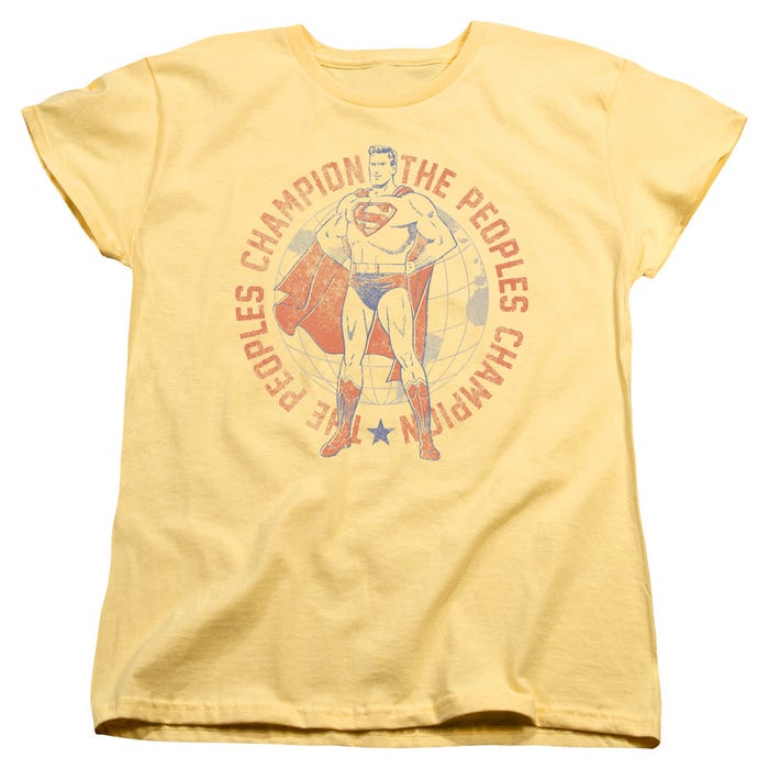 SUPERMAN PEOPLES CHAMPION Womens T-Shirt