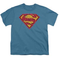 Superman Shattered Shield Kids T-Shirt