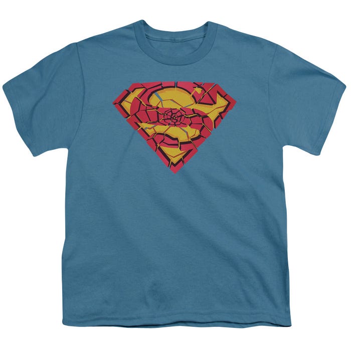 Superman Shattered Shield Kids T-Shirt