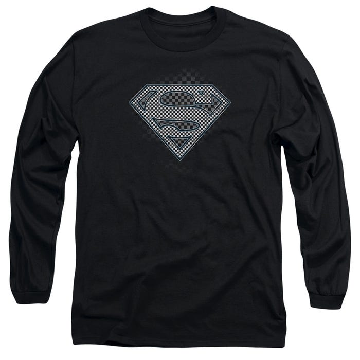 SUPERMAN CHECKERBOARD Long Sleeve Shirt