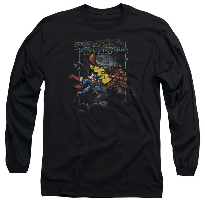 SHOWDOWN AT METROPOLIS SUPERMAN Long Sleeve Shirt