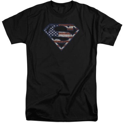 Official Superman USA Logo Tall T-Shirt