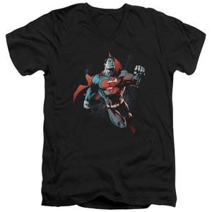 UP IN THE SKY SUPERMAN V-Neck T-Shirt