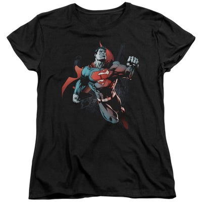 UP IN THE SKY SUPERMAN Womens T-Shirt