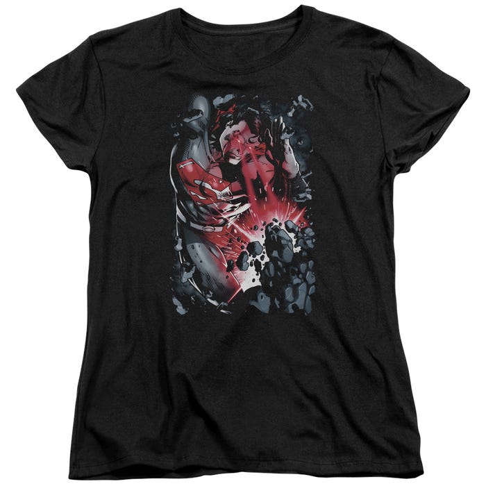 SUPERMAN LASER HEAT BLAST Womens T-Shirt