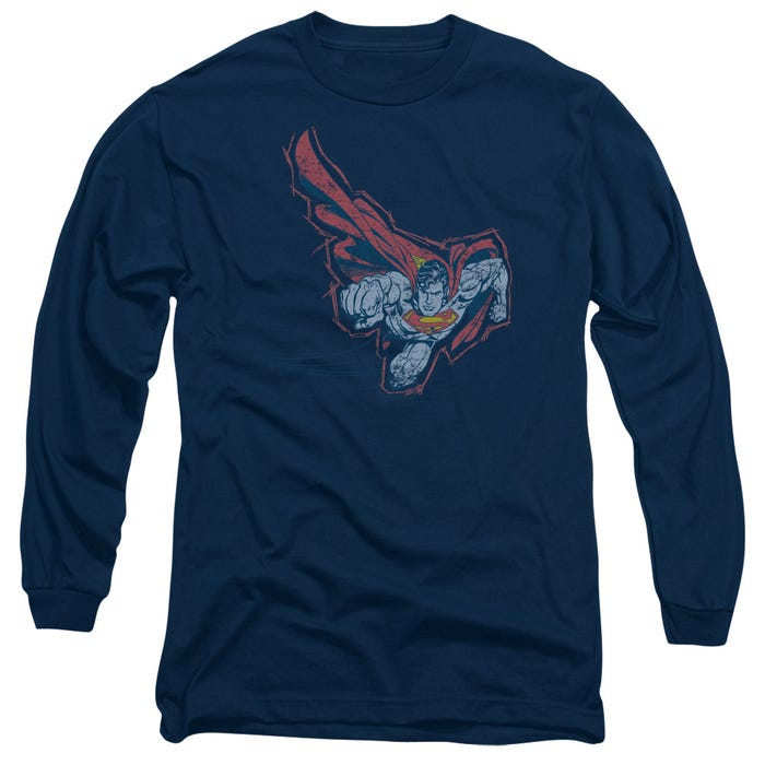 SCRIBBLE & SOAR SUPERMAN Long Sleeve Shirt