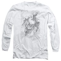 EXPLODING SPACE SUPERMAN SKETCH Long Sleeve Shirt