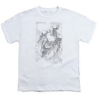 EXPLODING SPACE SUPERMAN SKETCH Kids T-Shirt