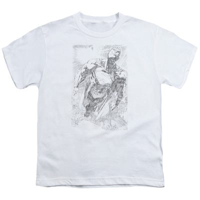 EXPLODING SPACE SUPERMAN SKETCH Kids T-Shirt