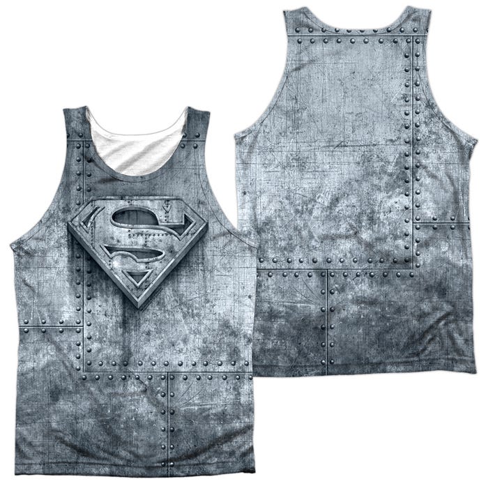 MADE OF STEEL SUPERMAN Front & Back Sublimation Tank Top