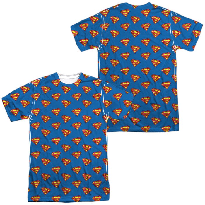 Official Superman Logo All Over Front & Back Sublimation T-Shirt