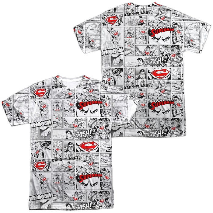 COMIC PAGE ALL OVER SUPERMAN Front & Back Sublimation T-Shirt