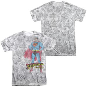 CLASSIC SUPERMAN Front & Back Sublimation T-Shirt