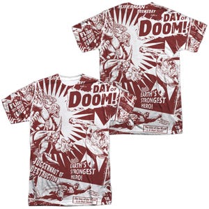 DAY OF DOOM SUPERMAN Front & Back Sublimation T-Shirt